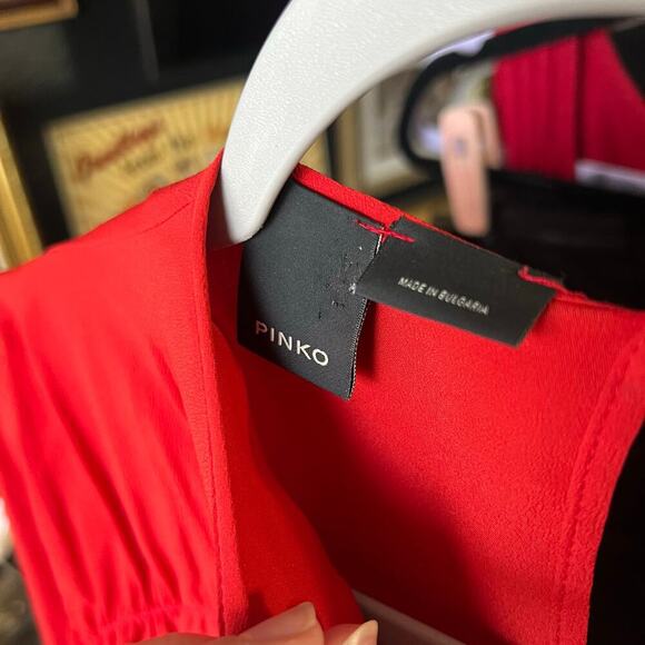 NWT Pinko Silk Ruffle Blouse - Picture 6 of 15